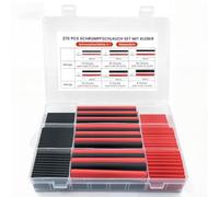 Kit di tubi termorestringenti con rapporto 3:1, IP56, 270 pezzi, in poliolefina a doppia parete, per protezione e riparazione dei cavi in ambito industriale