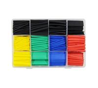 Kit di tubi termorestringenti in dimensioni e colori assortiti per isolamento elettrico e riparazioni di cavi con custodia termorestringente