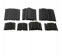 Kit di tubi termorestringenti per Gdfnmogo 2:1, guaina in poliolefina nera per la protezione dell'isolamento del filo, riparazione elettrica impermeabile ignifuga,