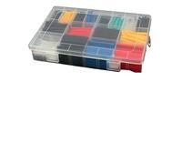 Kit di tubi termorestringenti termoresistenti, tubo termoretrattile, confezione assortita isolamento fai da te for cavi, guaina termoretraibile(580pcs in box)