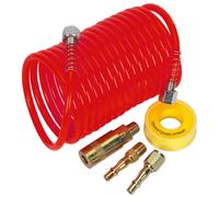 Sealey Tubo Linea Aria Kit 5m X 5mm Pe Bobina con Connettori AHK03