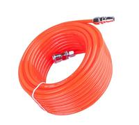 Kit di tubo del compressore d'aria con accoppiatori di connessione rapida, ID 5 mm 8 mm OD Flexible Nonking PVC Linea PVC per uso industriale rosso 30m