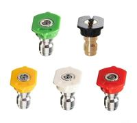 Kit di ugelli a innesto rapido per idropulitrice, 5 pezzi, con valutazione di 3600 PSI per raccordi maschio standard da 1/4 di pollice
