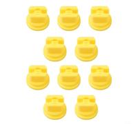 Kit di ugelli atomizzatori a ventaglio, 10 pezzi, per spruzzatore a zaino e spruzzatore a braccio che supporta un controllo preciso del flusso e una riduzione del gocciolamento (giallo)