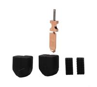 Kit di ugelli completamente in metallo a cambio rapido per Flashforge AD5X, parti estrusore da 0,4 mm con coperture in silicone e spazzole per la pulizia (0,25 mm)