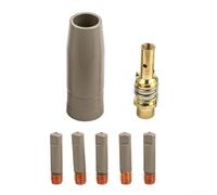 Kit di ugelli di protezione per rivestimento, con clip per elettrodi in rame e punte di contatto da 0 8 mm, per varie applicazioni di saldatura