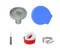 Kit di ugelli per l'ingresso della piscina da 32 mm con struttura in ABS per una migliore circolazione del flusso d'acqua, include adattatore per tubo, clip di sicurezza e strumento di manutenzione