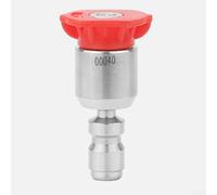 Kit di ugelli rotanti a 360 per idropulitrici a pressione da 4000 Psi, con design rapido e punte angolari tra cui zero gradi per una rimozione intensa della sporcizia (rosso)