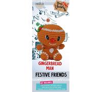 Kit Di Uncinetto Knity Critters Amici Festivi Uomo Di Pan Di Zenzero KC928
