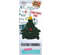 Kit Di Uncinetto Knity Critters Festivi Amici Albero Di Natale KC927