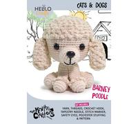 Kit Di Uncinetto Knity Critters Per Gatti E Cani Barney Poodle CC008