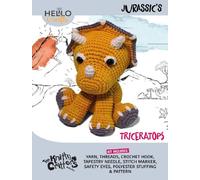 Kit Di Uncinetto Triceratopo Knity Critters Jurassic CC028