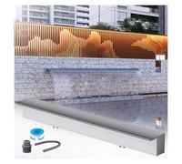 Kit di uscita da incasso per creazione fai da te a cascata, ideale per la decorazione della fontana della piscina e del torrente