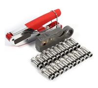 Kit di utensili a compressione F-Type per connettori RG58 RG59 RG6 Stripper Set di aggraffatura coassiale con Stripper a cavo per strumenti di compressione 20 Connettori a compressione