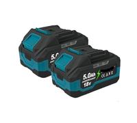 Kit di utensili elettrici ricaricabili - Batteria agli ioni di litio da 18V 5000mAh, compatibile con Kamolee, utensili elettrici.(2pcs-5.0Ah)