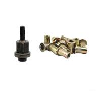 Kit di utensili per dadi rivettati a mano, set di dadi M3-M10 con testa mandrino, pezzi di ricambio per rivettatrice in ferro zincato per M3 M5 M6 M8 M10 (M6)