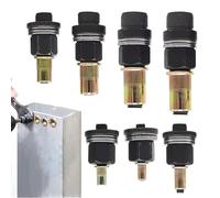 Kit di Utensili per Rivetti a Dado - 7 Pezzi in Acciaio al Carbonio Adattatore per Foratura e Inserzione,Set di Rondelle Rivetto | per Officine di Riparazione Automobili Magazzini Installazione
