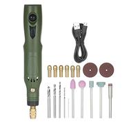 Kit di utensili rotanti senza fili 15000 giri/min a velocità variabile USB ricaricabile smerigliatrice elettrica con più attacchi per intaglio del legno creazione di gioielli fai da te