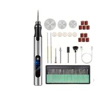 Kit di utensili rotanti senza fili USB Penna for incisione del legno Fai da te for gioielli Mini trapano wireless in metallo e vetro Lucidatura, Incisione(56pcs)