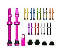 Muc Off Tubeless Presta Valves 2 Units Rosso 44 mm Red
