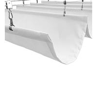 Kit di vela di ricambio per tenda da giardino per esterni, impermeabile, retrattile, per veranda, cortile, copertura in filo scorrevole antipioggia (colore: bianco)