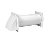 Kit Di Ventilazione A Parete Da 125Mm / 5" Con Cappa E Tubo Flangia