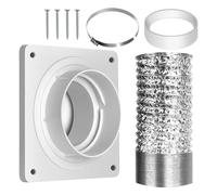 Kit Di Ventilazione AC - Kit Aria Condizionata Portatile | Ventilazione Di Raffreddamento Del Seminterrato | Set Di Connettore Tubo Di Scarico | Pannello Resistente Al Calore E Anello