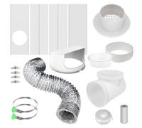 Kit Di Ventilazione Asciugatrice Interna - Pannelli Di Guarnizione Di Sbocco, Connettore Essiccatore Per Abbigliamento | Parti Di Ventilazione Essiccatore Portatile, Kit Di Scarico A Flusso D'aria,