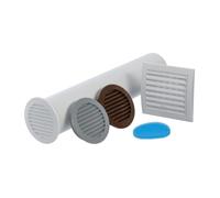 Kit Di Ventilazione Da Parete Ø 125Mm / 5 Pollici Set Di Condotti
