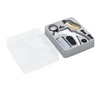 Kit di ventilazione e pompa per vuoto: tester sottovuoto 2 in 1 con manometro e serbatoio del liquido dei freni in valigetta per prova di tenuta