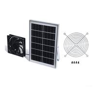 Kit di ventola a pannello solare resistente alle intemperie con ventola CC per piccoli pollai e capannoni fornisce una ventilazione efficace utilizzando l'energia solare con costruzione (ventola di