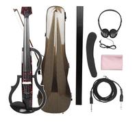 Kit Di Violino Professionale Violino Elettroacustico Silenzioso Senza Testa Violino Elettrico Professionale 4/4 Con Custodia Per Cavo Per Cuffie Con Archetto Per Violino(Set 2)
