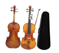 Kit Di Violino Professionale Violino Professionale 4/4 3/4 1/2 Tiger Stripes Violino Acustico Luminoso Principiante Amante Della Musica Violino Con Custodia Arco(4/4)