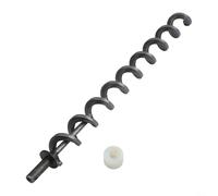 Kit di viti e boccole in nylon da 39 cm compatibili con griglie a pellet, struttura in metallo resistente per una sostituzione affidabile del sistema di alimentazione e manutenzione della cottura