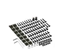 Kit Di Viti E Bulloni Per Carene Moto Da 155 Pezzi Per Per CBR1000RR Per CBR600RR Per CBR500R Dadi M5 M6 Con Chiave Rondelle Viti Carenatura Di Fissaggio(Nero)