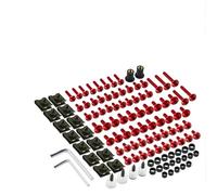 Kit Di Viti E Bulloni Per Carene Moto Da 155 Pezzi Per Per CBR1000RR Per CBR600RR Per CBR500R Dadi M5 M6 Con Chiave Rondelle Kit Di Assortimento Bulloni Per Carenatura(ROSSO)
