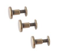 Kit di viti e dadi a testa piatta, Viti di fissaggio, Rivetti in pelle, 20 pezzi for Scrapbook, Album fotografico, Riparazione in pelle