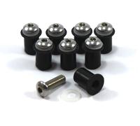 Kit Di Viti In Gomma Morbida Per Carenatura E Parabrezza M5 X 8