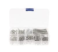 Kit di viti per chitarra elettrica, 226 pezzi, per pickup, interruttore, piastra per collo, pulsanti, montaggio argenteo, scatola 13 x 6,2 x 2,2 cm