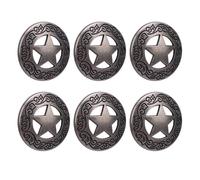 Kit di viti per rivetti a stella, 10 set da 28 mm, cavo a cinque punte rivetti a stella e 4,5 mm, vite incrociata in lega di zinco per artigianato in pelle, tra cui cinture, borse,