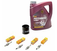 Kit Diagnosi Auto 4L Olio per Honda CBR 600 F PC25 PC31 1991-98 Filtro + Candele