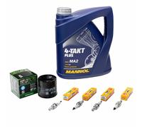Kit Diagnosi Auto Olio 4L per Honda CBF 600 PC38 CBF600 2004-07 Filtro + Candele