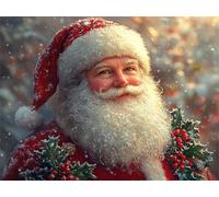 kit Diamond Painting Babbo Natale Pittura Diamante Uomo Diamond Painting Adulti, 5D Full Drill 50x70cm Pittura Diamante Strass Ricamo a Punto Croce Kit per Decorazione Della Parete Casa Regalo L-738