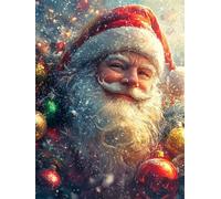 kit Diamond Painting Uomo Pittura Diamante Babbo Natale Diamond Painting Adulti, 5D Full Drill 50x70cm Pittura Diamante Strass Ricamo a Punto Croce Kit per Decorazione Della Parete Casa Regalo L-62