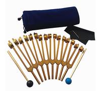 Kit Diapason 8 Pezzi, 7 Chakra + 1 Scopo Dell'anima, 126,22 Hz, 136,1 Hz ， 141,27 Hz ， 172,06 Hz ， 194,18 Hz ， 210,42 Hz ， 221,23 Hz ， 272,2 Hz, Con Martello E Borsa