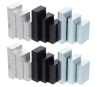 Kit Didattico sulla Densità Blocchi in Metallo 2 Set | Alluminio Ferro Plastica, Superfici Lisce e Forme Standard, per Laboratorio Stem e Bilance Elettroniche
