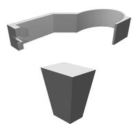 Kit Diffusore Luce per Bosch GLI 2200 GLI 1900 Torcia Lampada Lavoro