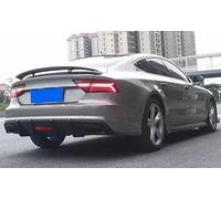 Kit Diffusore Posteriore In Vera Fibra Di Carbonio Per A7 S Line S7 C7 2011 2012 2013 2014 2015 Spoiler Splitter E Labbro Di Ricambio WEFOLCC(B Model)