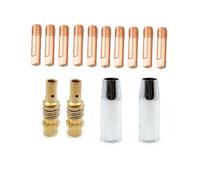 Kit diffusore ugello gas punte saldatura 14 pezzi per accessori torcia saldatura