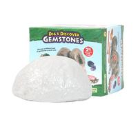 Kit Dig GEMSTONE - Kit Di Scavo Educativo Geologico - Strumento Di Scavo STEM | Science Scrover For Kids Di Età Superiore Ai 6 Anni, Giocattolo Minerario Di Archeologia Con Strumenti E Cristalli, Atti
